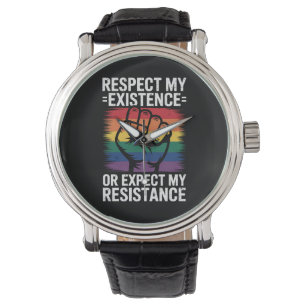 Relógio Respeite minha existência ou espere minha resistên