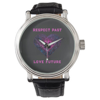 Relógio Respeite o Passado, Ame o Futuro Design