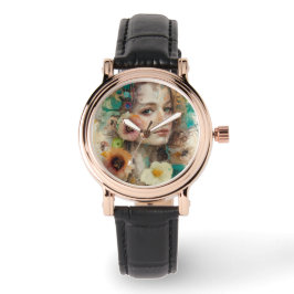 Relógio Retrato da abstrato