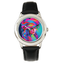 Retrato de Abstrato vibrante