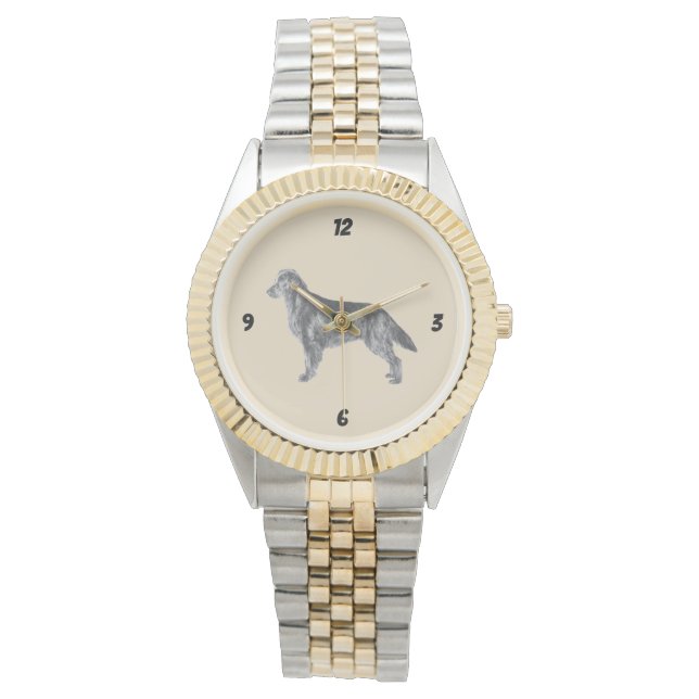 Relógio Retriever revestido plano (Frente)