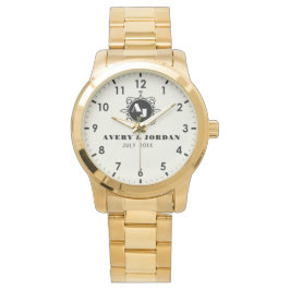 Relógio Retro calligraphic monogram Luxury Vintage