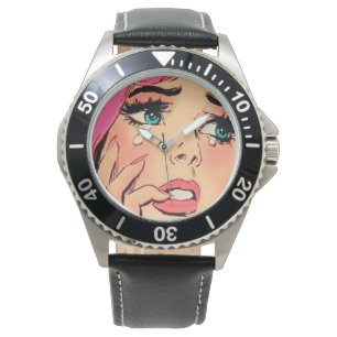 Relógio Retro Comic Girl Watch