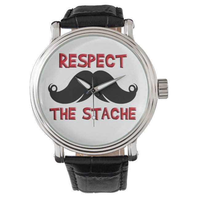 Relógio Retro Mustache (Frente)