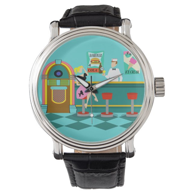 Relógio Retro Soda Fountain Watch (Frente)