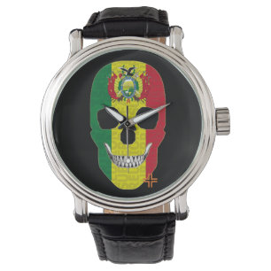 Relógio REUNIONES Bolívia reloj hombre correa cuero
