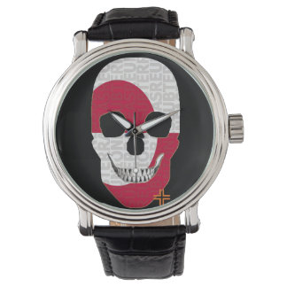 Relógio REUNIONES Groenlandia reloj hombre correa cuero