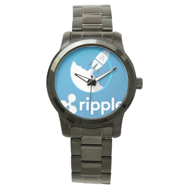 Relógio Ripple XRP Moon Stainless Steel Men's Watch (Frente)