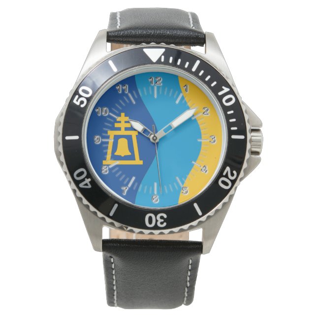 Relógio Riverside (Califórnia) City flag Watch (Frente)