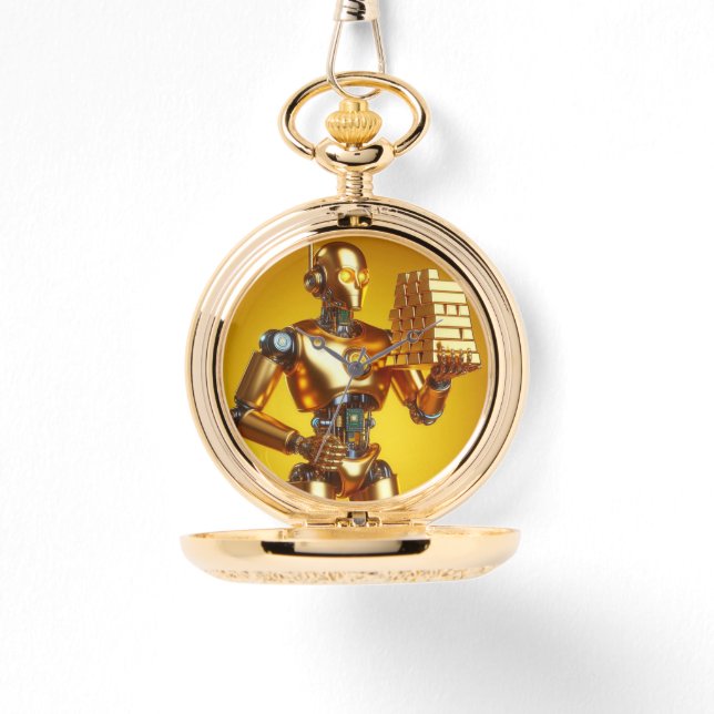 Relógio Robor no robot con oro (Frente)