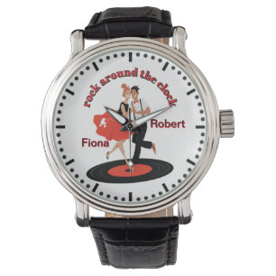 Relógio Rock Personalizado Ao Retro Jive