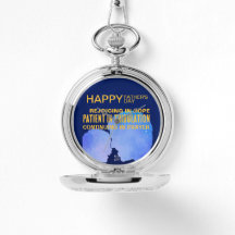 Romanos do Dia de os pais Scripture Pocket Watch 1