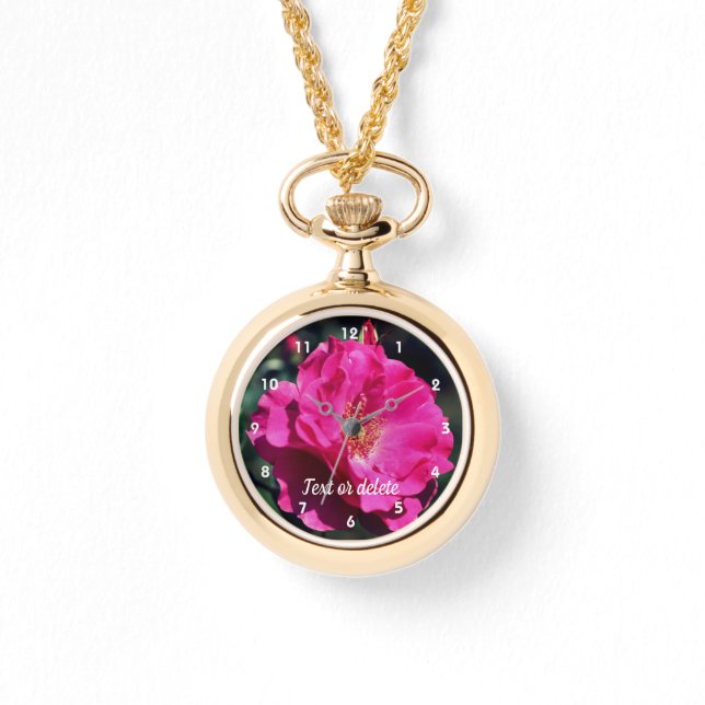 Relógio Rosa Rosa Rosa Rosa Rosa No Sangue Do Cheio Feche  (Frente)