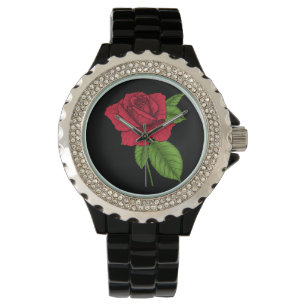 RELÓGIO ROSA VERMELHA 2
