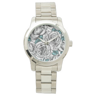 Relógio Rosas para você em branco