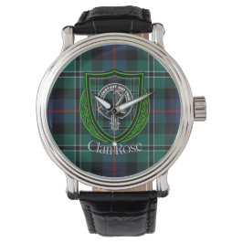 Relógio Rose Scottish Clan Tartan & Crest