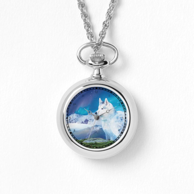 Relógio Rouco personalizado com montanhas (Frente)