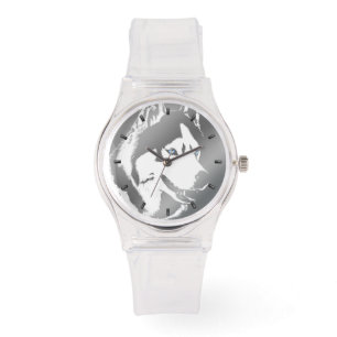 Relógio Rouco Watch Siberian Husky Malamuute Wrist Watch