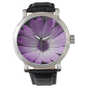 Relógio Roxo Daisy Flower Watch