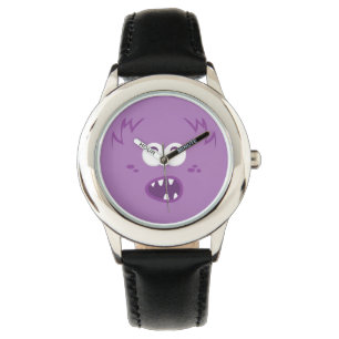 Relógio Roxo Monster Face Watch