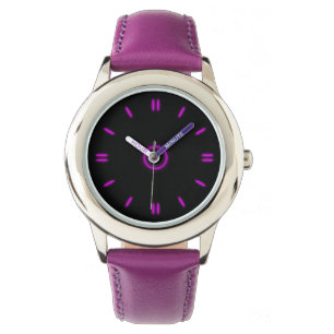 Relógio Roxo Neon
