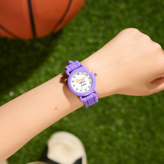 RELÓGIO ROXO PERSONALIZADO PARA CRIANÇAS! 🟣 (Pulso)