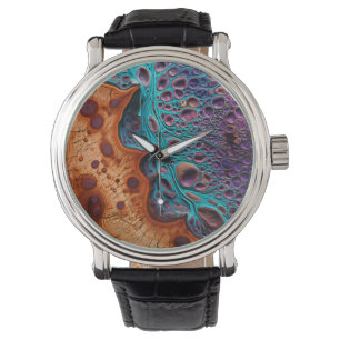 Relógio Roxo Turquoise Art Watch