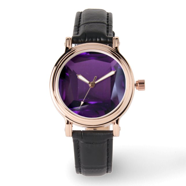 Relógio Roxo Wrist Ametist Watch (Frente)