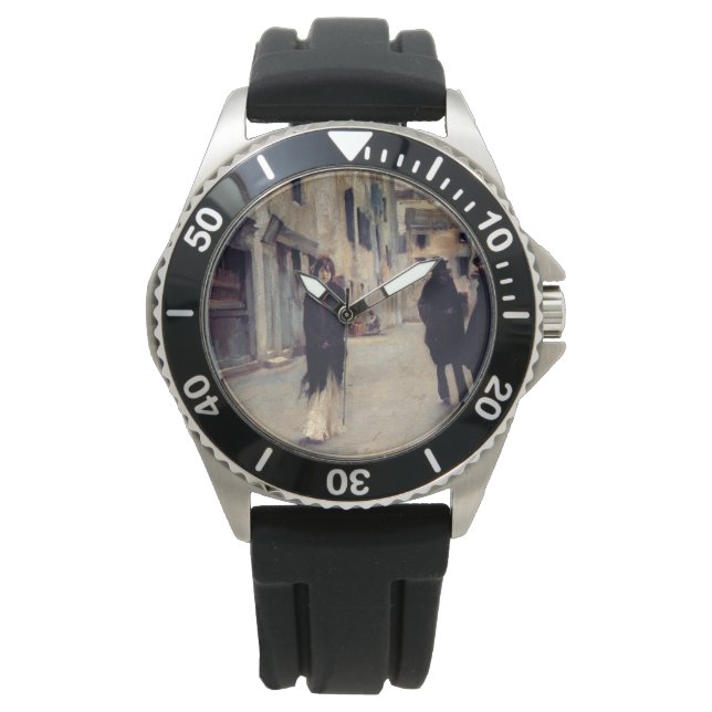 Relógio Rua em Veneza (Mulher Elegante) (Cantora Sargent) (Frente)