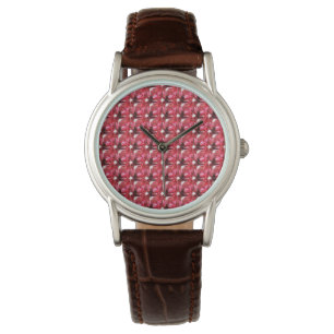 Relógio Ruby Gemstone em forma de Octagon julho Birthstone