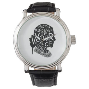 Relógio Ruth Fale Sua Mente Mesmo Se Sua Voz Agitar T-