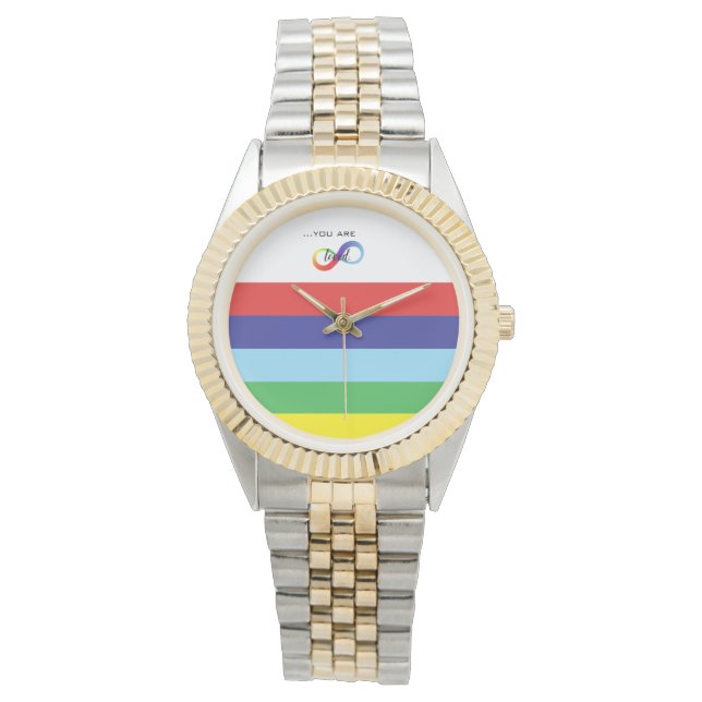 Relógio Saco de mão Infinity Orgulho LGBTQ+ (Frente)