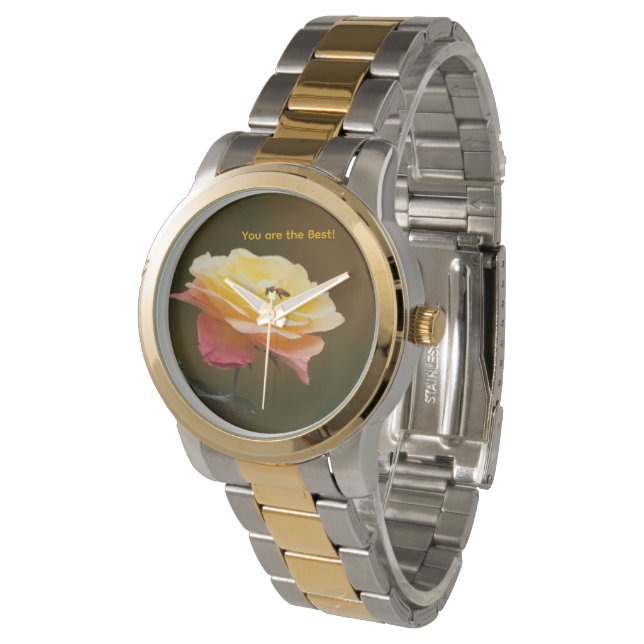 Relógio Saco Rose e Abelha (Angular)