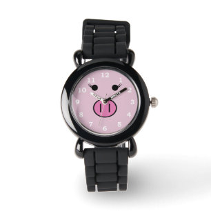 Relógio Sadie o ~ cor-de-rosa Kawaii feminino bonito do