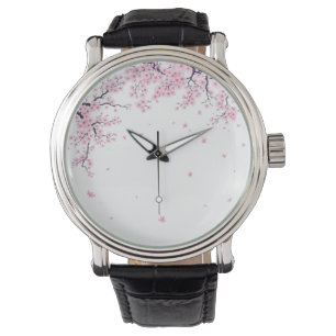 Relógio Sakura Flor de Cerejeira Arte Japonês Tote 
