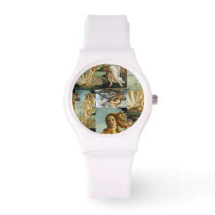 Relógio Sandro Botticelli "O Nascimento de Vênus - colagem