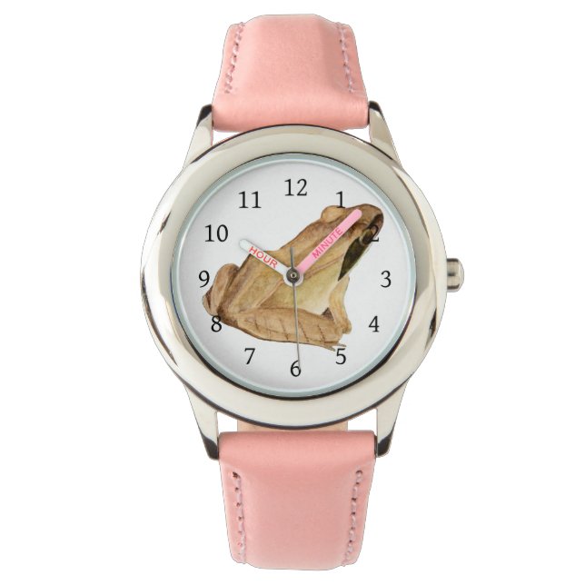 Relógio Sapo de madeira (Frente)