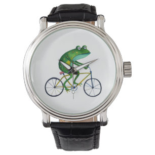 Relógio Sapo Na Bicicleta
