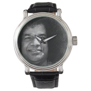 Relógio Sathya Sai Baba Vintage Leather Watch