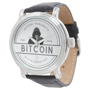 Relógio Satoshi Nakamoto Bitmoeda Postmoderna Fiat