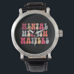 Relógio Saúde Mental Interessa Mulheres Autismo Terapêutic<br><div class="desc">Saúde Mental Interessa Mulheres Autismo Terapêutico</div>