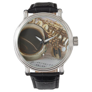 Relógio Saxofone Music Watch