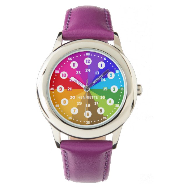 Relógio Schulanfangsgeschenk Lernuhr Kinder-Armbanduhr (Frente)