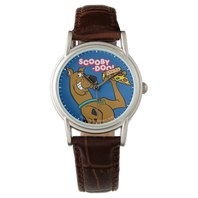 Relógio Scooby Doo Com Pizza Slice (Frente)