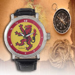 Relógio Scottish Rampant Flag & vintage Scotland/patriots<br><div class="desc">WATCH: Vintage Scotland,  Scottish Rampant (leão vermelho) & Scottish Flag fashion design - ama meu país,  viagem,  feriado,  country patriots / fãs esportivos</div>