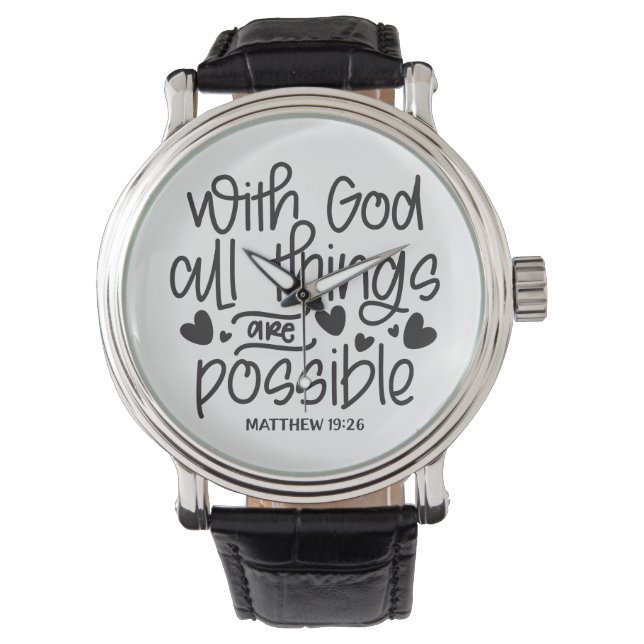 Relógio Se Deus é para nós, quem pode estar contra nós? Ro (Frente)