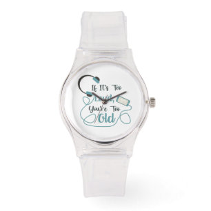 Relógio Se é muito alto, você é muito velho, música, citaç