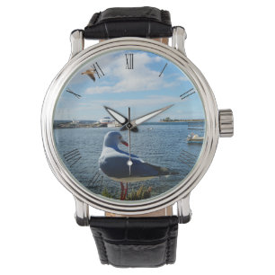 Relógio Seagull Assistindo Barcos, Mens Wristwatch