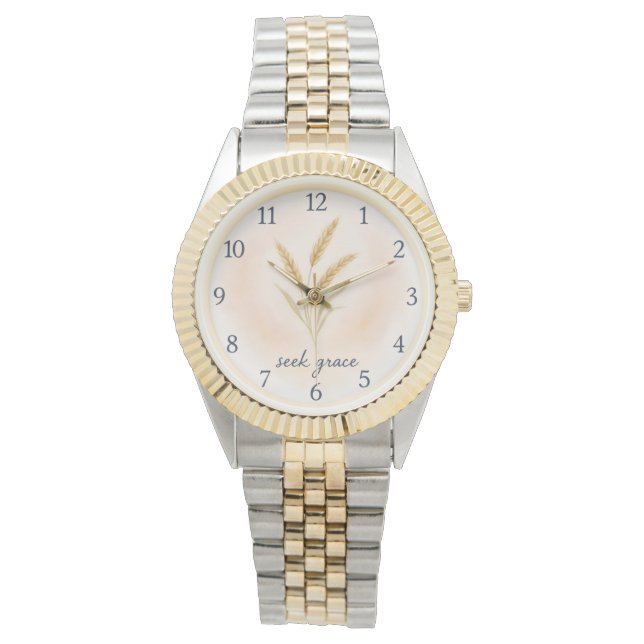 Relógio Seek Grace – Watercolour Wheat Serenity Watch (Frente)
