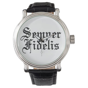 Relógio Semper Fidelis - Frase Latina